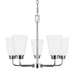 Myhouse Lighting Generation Lighting - 3115205-05 - Five Light Chandelier - Kerrville - Chrome