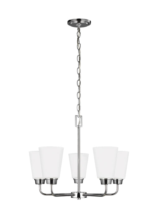 Myhouse Lighting Generation Lighting - 3115205EN3-05 - Five Light Chandelier - Kerrville - Chrome