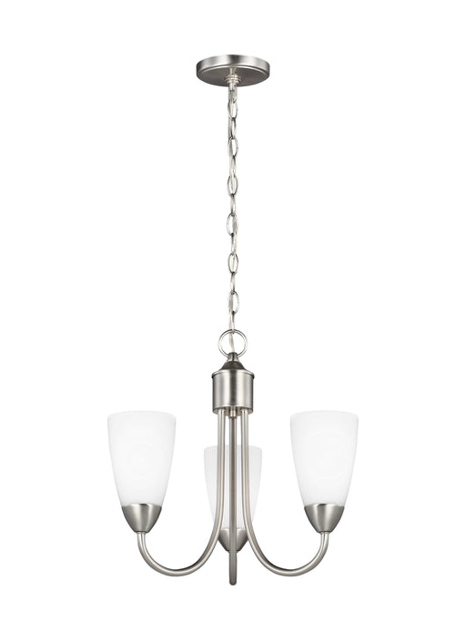 Myhouse Lighting Generation Lighting - 3120203-962 - Three Light Chandelier - Seville - Brushed Nickel