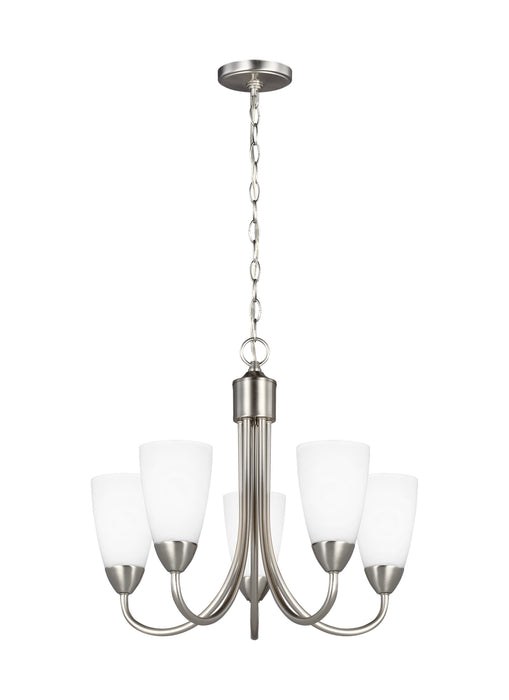 Myhouse Lighting Generation Lighting - 3120205-962 - Five Light Chandelier - Seville - Brushed Nickel