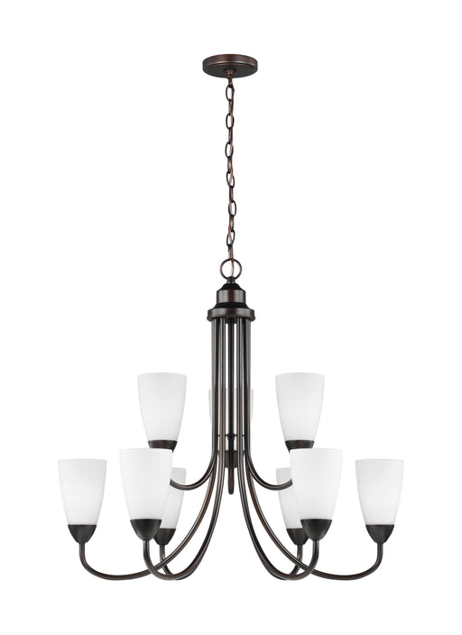 Myhouse Lighting Generation Lighting - 3120209-710 - Nine Light Chandelier - Seville - Bronze