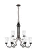 Myhouse Lighting Generation Lighting - 3120209-710 - Nine Light Chandelier - Seville - Bronze