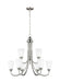 Myhouse Lighting Generation Lighting - 3120209-962 - Nine Light Chandelier - Seville - Brushed Nickel