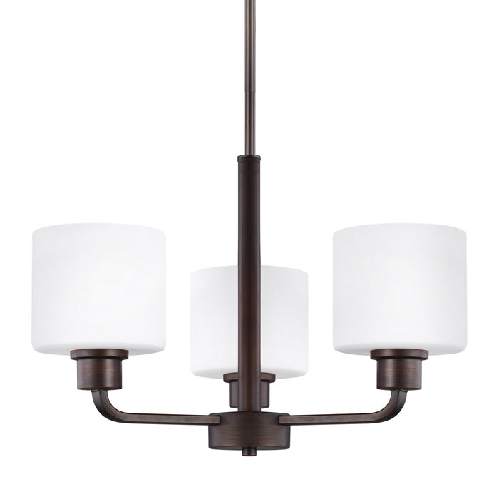 Myhouse Lighting Generation Lighting - 3128803-710 - Three Light Chandelier - Canfield - Bronze