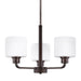 Myhouse Lighting Generation Lighting - 3128803-710 - Three Light Chandelier - Canfield - Bronze