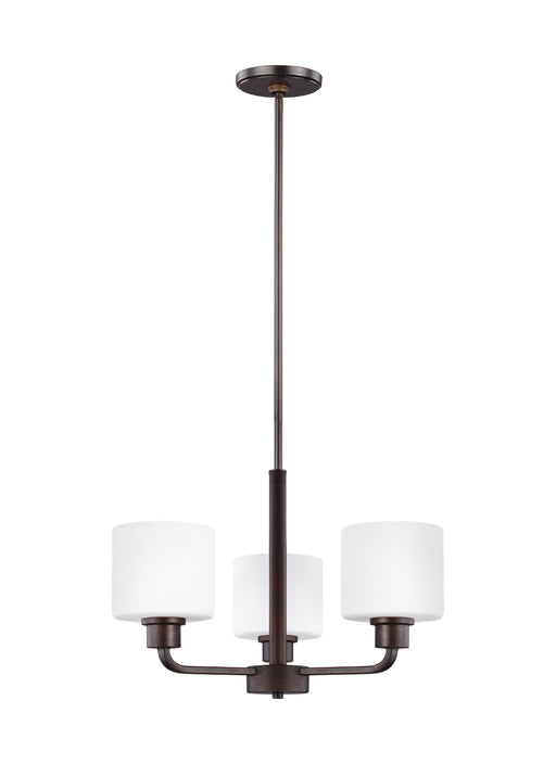 Myhouse Lighting Generation Lighting - 3128803-710 - Three Light Chandelier - Canfield - Bronze