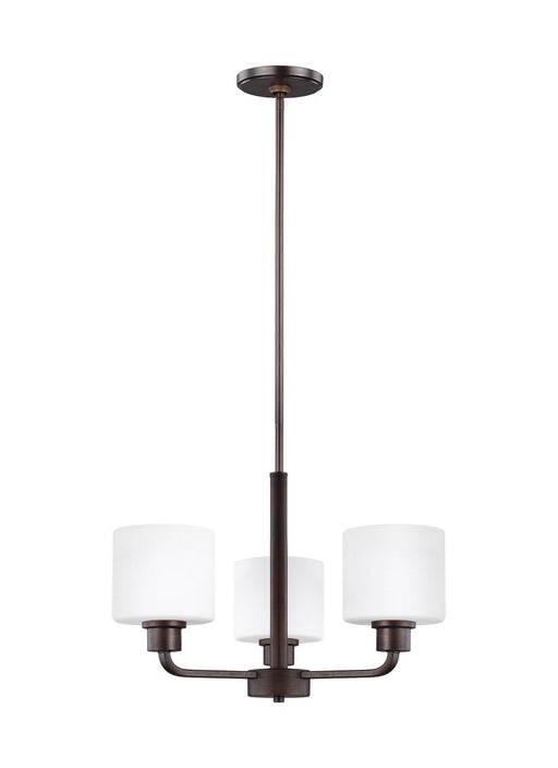 Myhouse Lighting Generation Lighting - 3128803EN3-710 - Three Light Chandelier - Canfield - Bronze