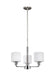 Myhouse Lighting Generation Lighting - 3128803EN3-962 - Three Light Chandelier - Canfield - Brushed Nickel