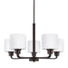 Myhouse Lighting Generation Lighting - 3128805-710 - Five Light Chandelier - Canfield - Bronze