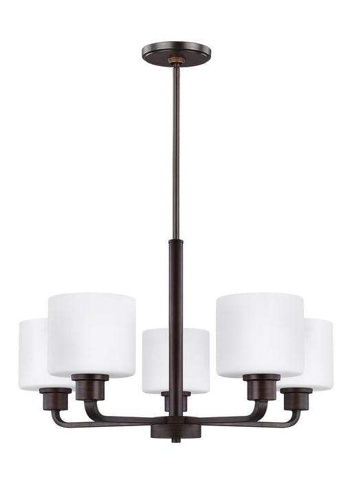 Myhouse Lighting Generation Lighting - 3128805-710 - Five Light Chandelier - Canfield - Bronze