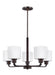 Myhouse Lighting Generation Lighting - 3128805-710 - Five Light Chandelier - Canfield - Bronze