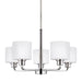 Myhouse Lighting Generation Lighting - 3128805-962 - Five Light Chandelier - Canfield - Brushed Nickel