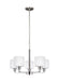 Myhouse Lighting Generation Lighting - 3128805-962 - Five Light Chandelier - Canfield - Brushed Nickel