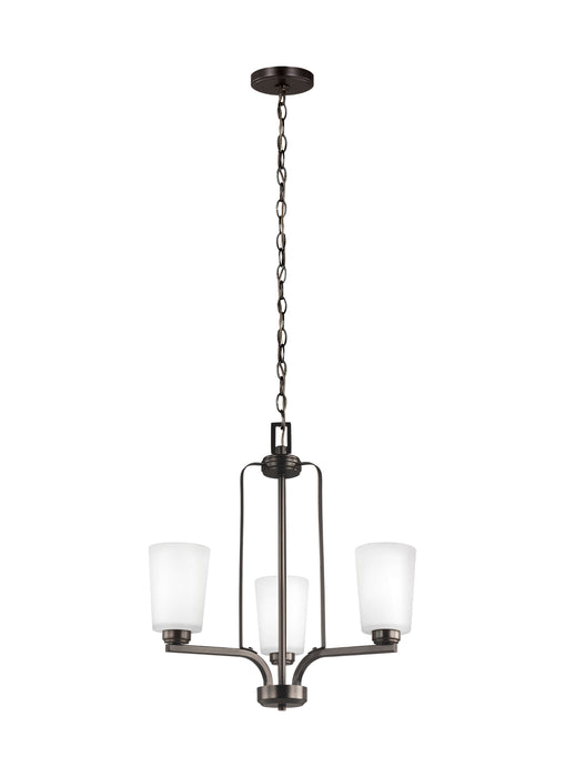 Myhouse Lighting Generation Lighting - 3128903-710 - Three Light Chandelier - Franport - Bronze