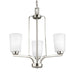 Myhouse Lighting Generation Lighting - 3128903-962 - Three Light Chandelier - Franport - Brushed Nickel