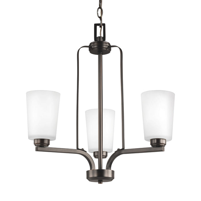 Myhouse Lighting Generation Lighting - 3128903EN3-710 - Three Light Chandelier - Franport - Bronze