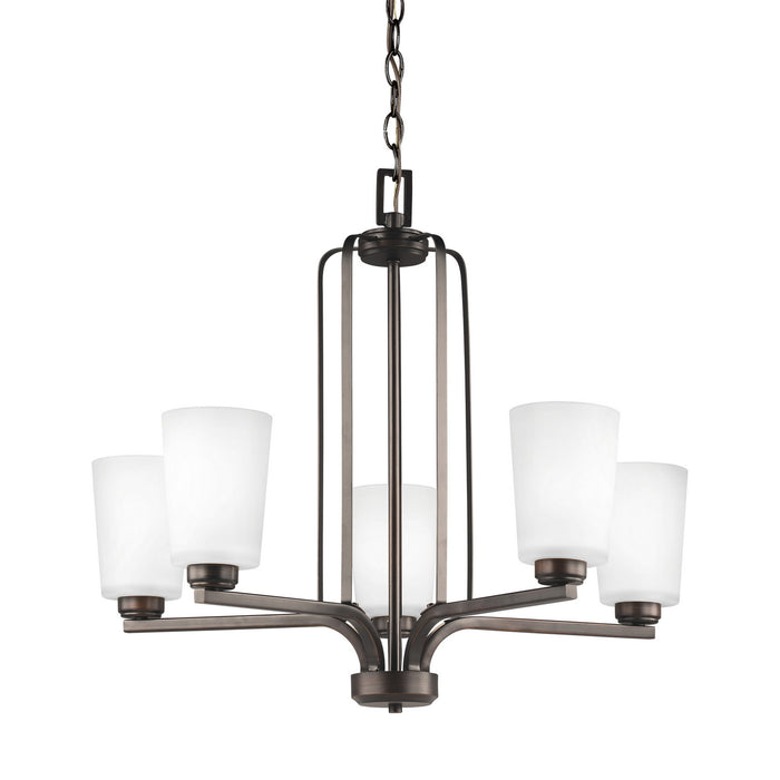 Myhouse Lighting Generation Lighting - 3128905-710 - Five Light Chandelier - Franport - Bronze