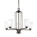 Myhouse Lighting Generation Lighting - 3128905-710 - Five Light Chandelier - Franport - Bronze