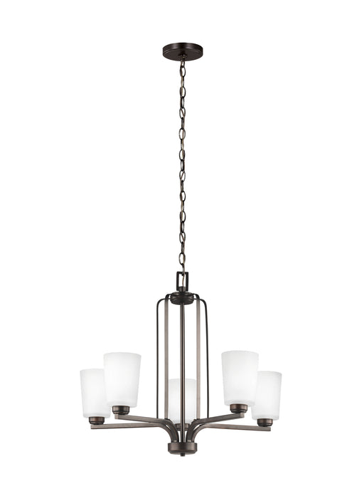 Myhouse Lighting Generation Lighting - 3128905-710 - Five Light Chandelier - Franport - Bronze