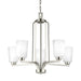 Myhouse Lighting Generation Lighting - 3128905-962 - Five Light Chandelier - Franport - Brushed Nickel