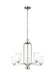 Myhouse Lighting Generation Lighting - 3128905-962 - Five Light Chandelier - Franport - Brushed Nickel