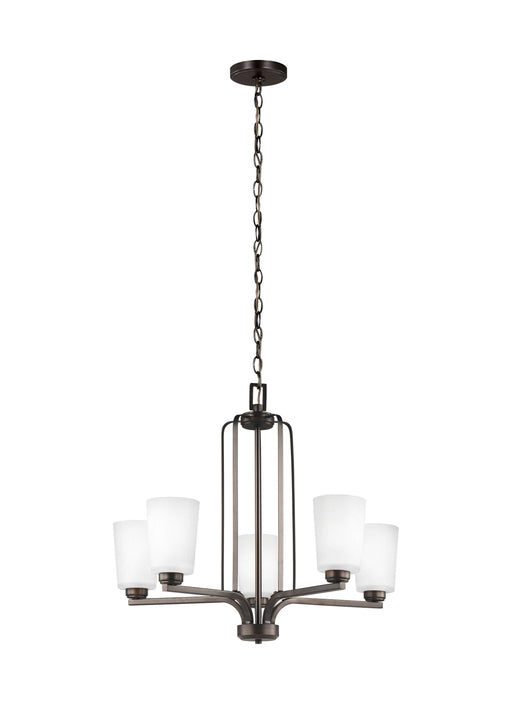 Myhouse Lighting Generation Lighting - 3128905EN3-710 - Five Light Chandelier - Franport - Bronze