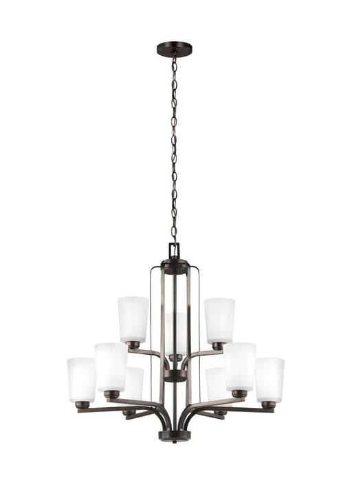 Myhouse Lighting Generation Lighting - 3128909-710 - Nine Light Chandelier - Franport - Bronze