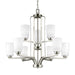 Myhouse Lighting Generation Lighting - 3128909-962 - Nine Light Chandelier - Franport - Brushed Nickel