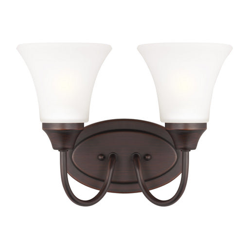 Myhouse Lighting Generation Lighting - 44806-710 - Two Light Wall / Bath - Holman - Bronze