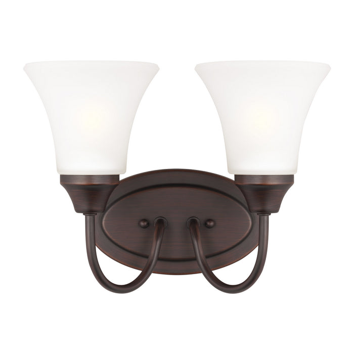 Myhouse Lighting Generation Lighting - 44806-710 - Two Light Wall / Bath - Holman - Bronze