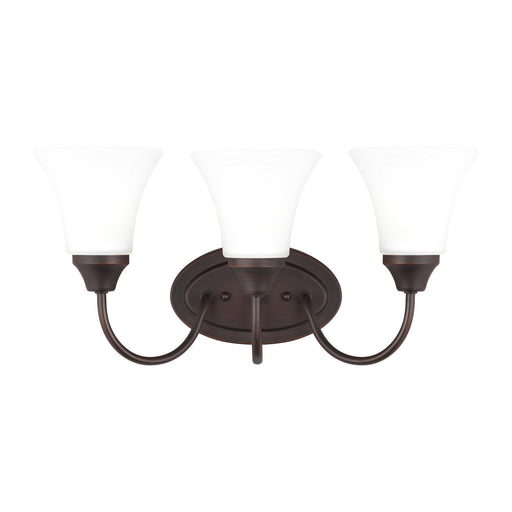 Myhouse Lighting Generation Lighting - 44807-710 - Three Light Wall / Bath - Holman - Bronze