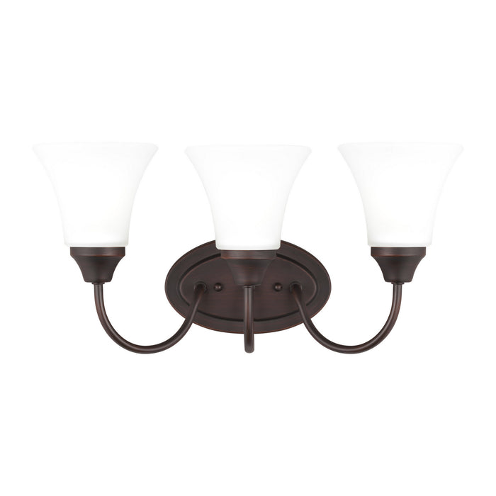 Myhouse Lighting Generation Lighting - 44807-710 - Three Light Wall / Bath - Holman - Bronze