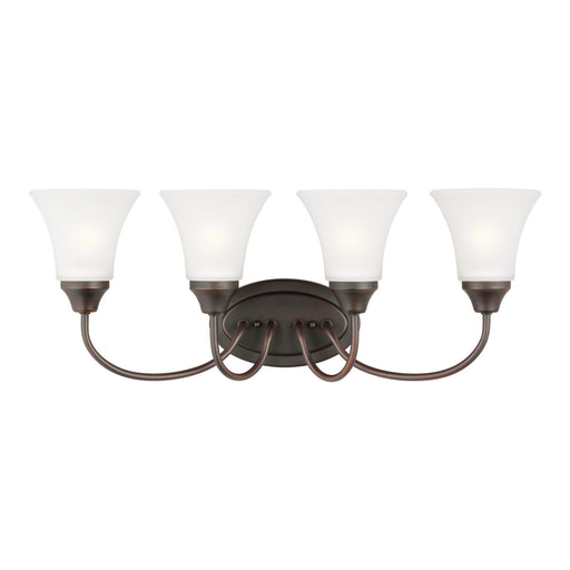 Myhouse Lighting Generation Lighting - 44808-710 - Four Light Wall / Bath - Holman - Bronze