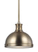 Myhouse Lighting Generation Lighting - 65085-848 - One Light Pendant - Pratt Street Metal - Satin Brass