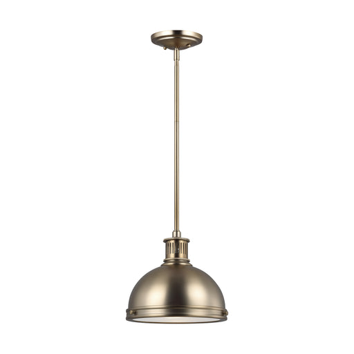 Myhouse Lighting Generation Lighting - 65085-848 - One Light Pendant - Pratt Street Metal - Satin Brass