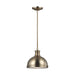 Myhouse Lighting Generation Lighting - 65085-848 - One Light Pendant - Pratt Street Metal - Satin Brass