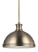 Myhouse Lighting Generation Lighting - 65086-848 - Two Light Pendant - Pratt Street Metal - Satin Brass