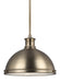 Myhouse Lighting Generation Lighting - 65086EN3-848 - Two Light Pendant - Pratt Street Metal - Satin Brass