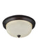 Myhouse Lighting Generation Lighting - 77063EN3-710 - One Light Flush Mount - Geary - Bronze