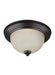 Myhouse Lighting Generation Lighting - 77065EN3-710 - Three Light Flush Mount - Geary - Bronze