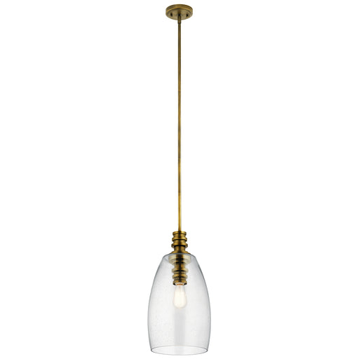 Myhouse Lighting Kichler - 43090NBR - One Light Pendant - Lakum - Natural Brass