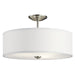 Myhouse Lighting Kichler - 43692NI - Three Light Semi Flush Mount - Shailene - Brushed Nickel