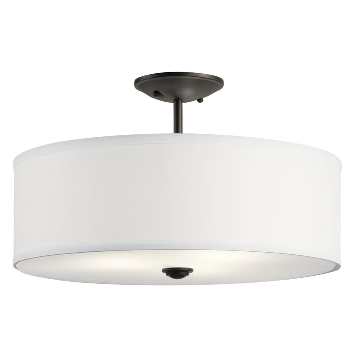 Myhouse Lighting Kichler - 43692OZ - Three Light Semi Flush Mount - Shailene - Olde Bronze