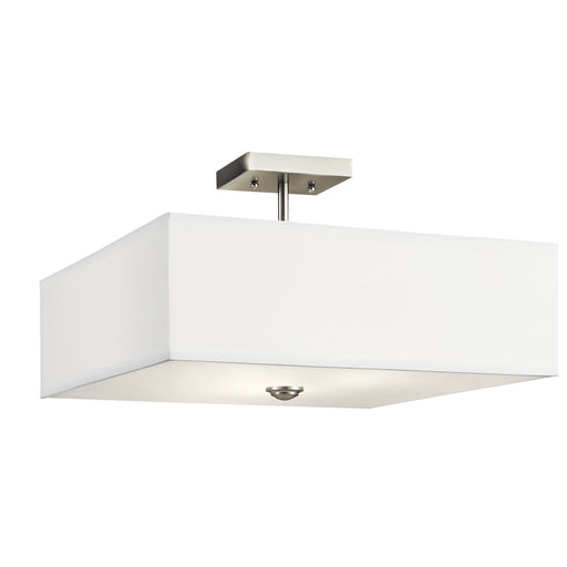 Myhouse Lighting Kichler - 43693NI - Three Light Semi Flush Mount - Shailene - Brushed Nickel