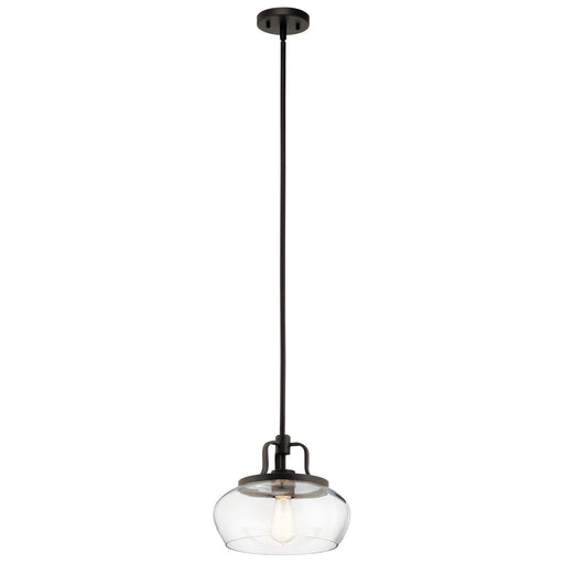 Myhouse Lighting Kichler - 43903OZ - One Light Pendant/Semi Flush Mount - Davenport - Olde Bronze