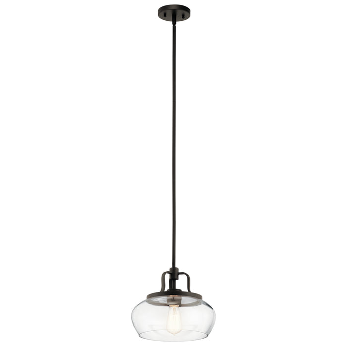 Myhouse Lighting Kichler - 43903OZ - One Light Pendant/Semi Flush Mount - Davenport - Olde Bronze