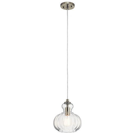 Myhouse Lighting Kichler - 43956NI - One Light Mini Pendant - Riviera - Brushed Nickel