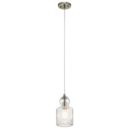 Myhouse Lighting Kichler - 43957NI - One Light Mini Pendant - Riviera - Brushed Nickel