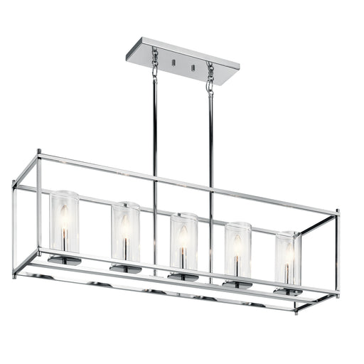 Myhouse Lighting Kichler - 43995CH - Five Light Linear Chandelier - Crosby - Chrome