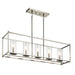 Myhouse Lighting Kichler - 43995NI - Five Light Linear Chandelier - Crosby - Brushed Nickel